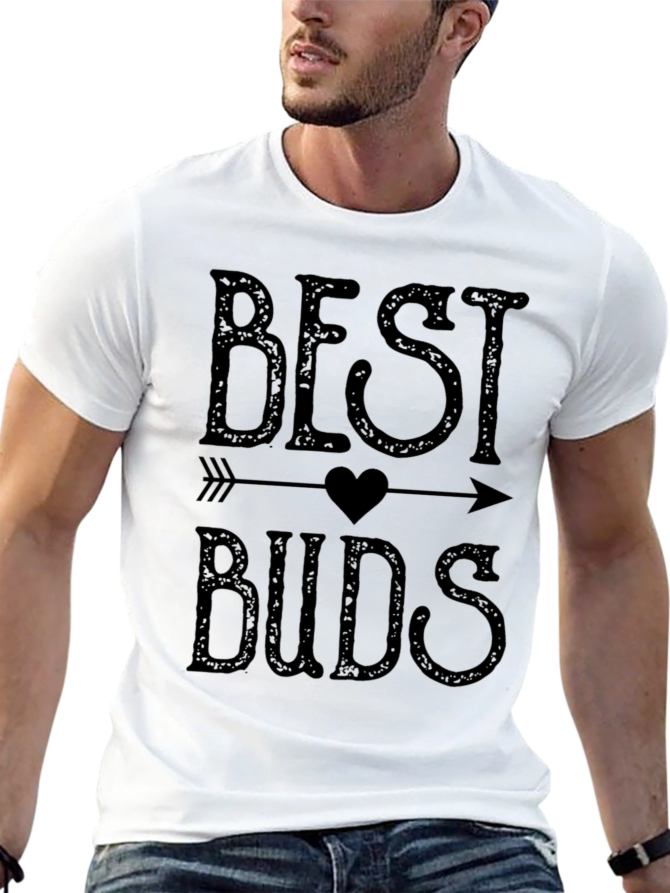 Best Buds Arrow Graphic Tee - Casual Comfort