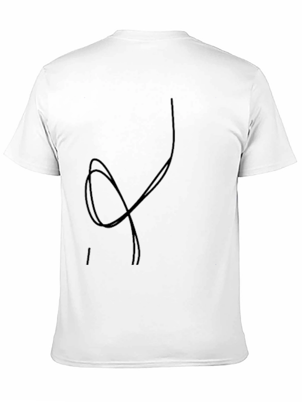 Modern Graphic Tee - Black Crew Neck Cotton Shirt