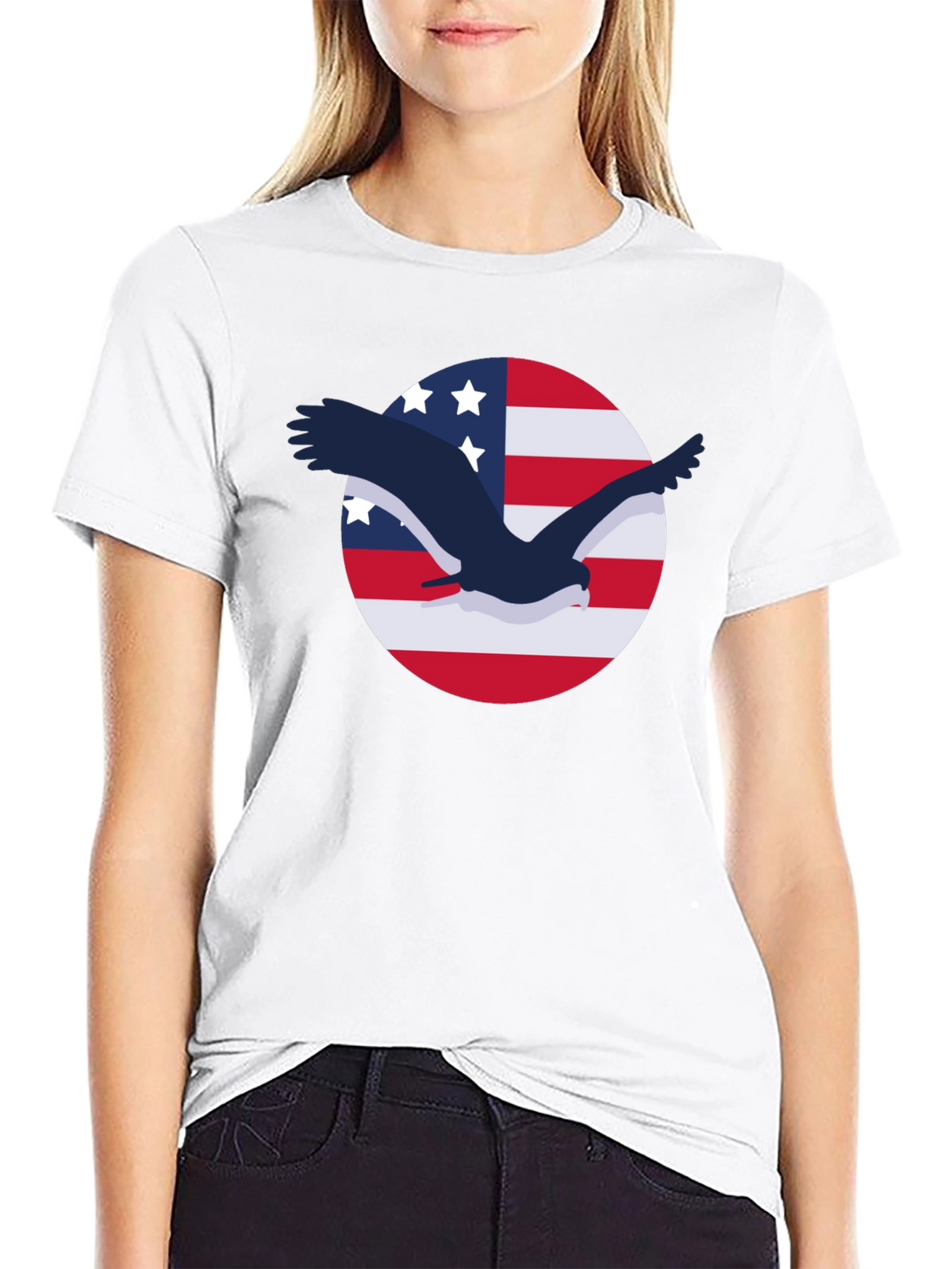 American Eagle Flag Graphic Tee