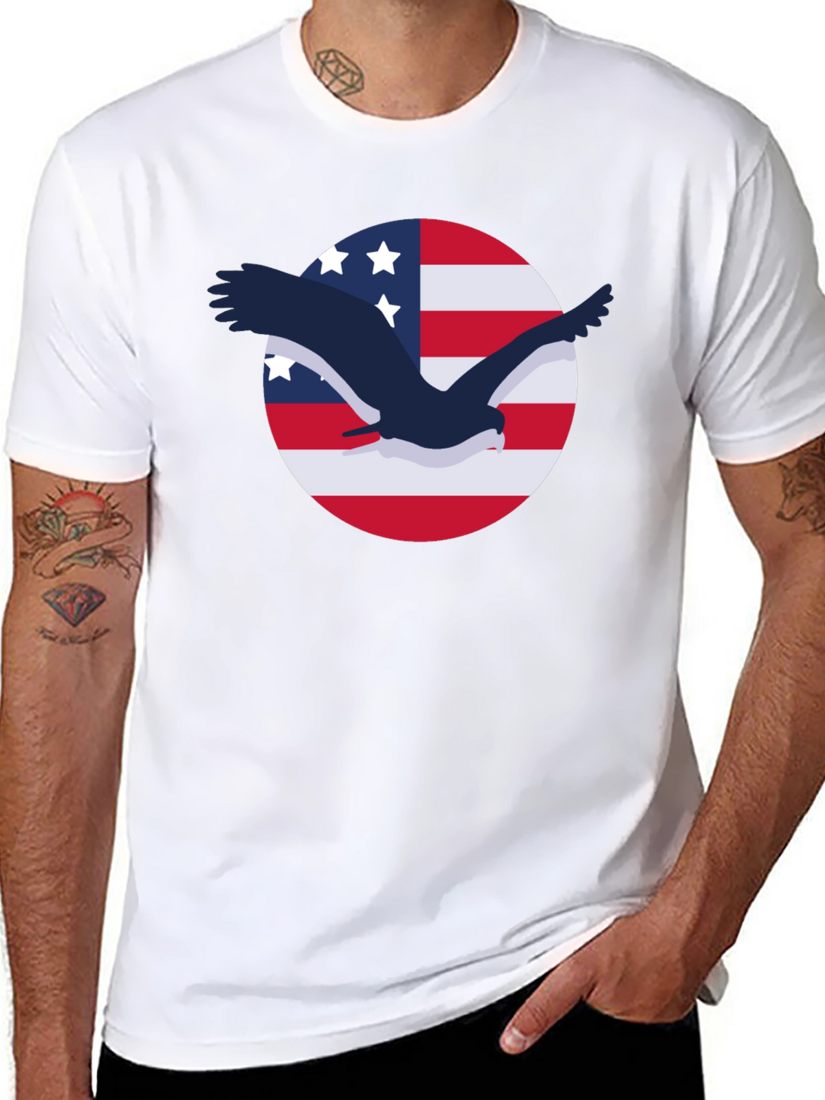American Eagle Flag Graphic Tee
