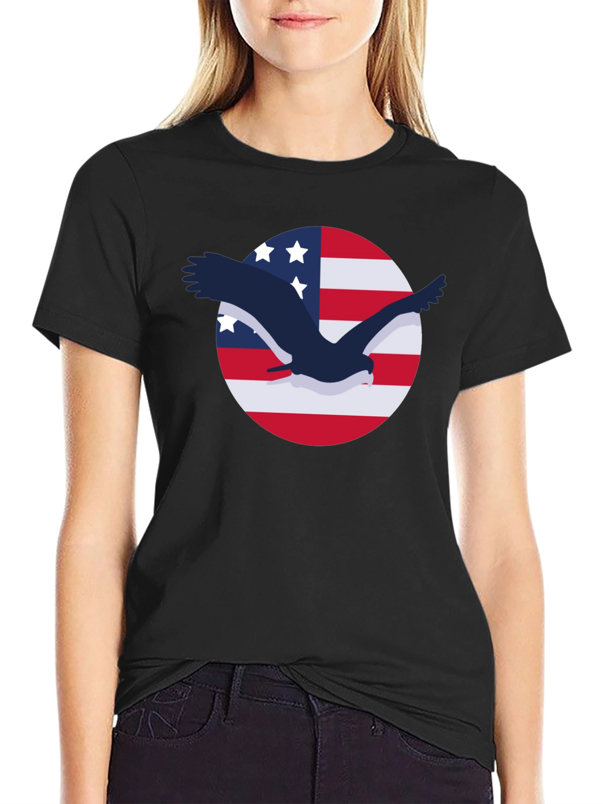American Eagle Flag Graphic Tee