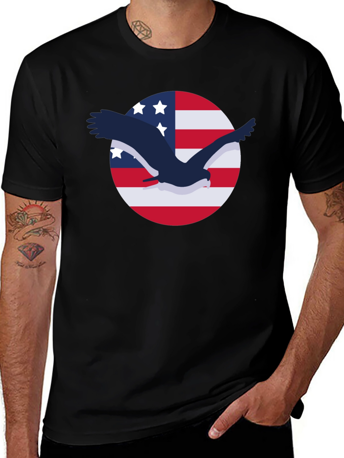 American Eagle Flag Graphic Tee