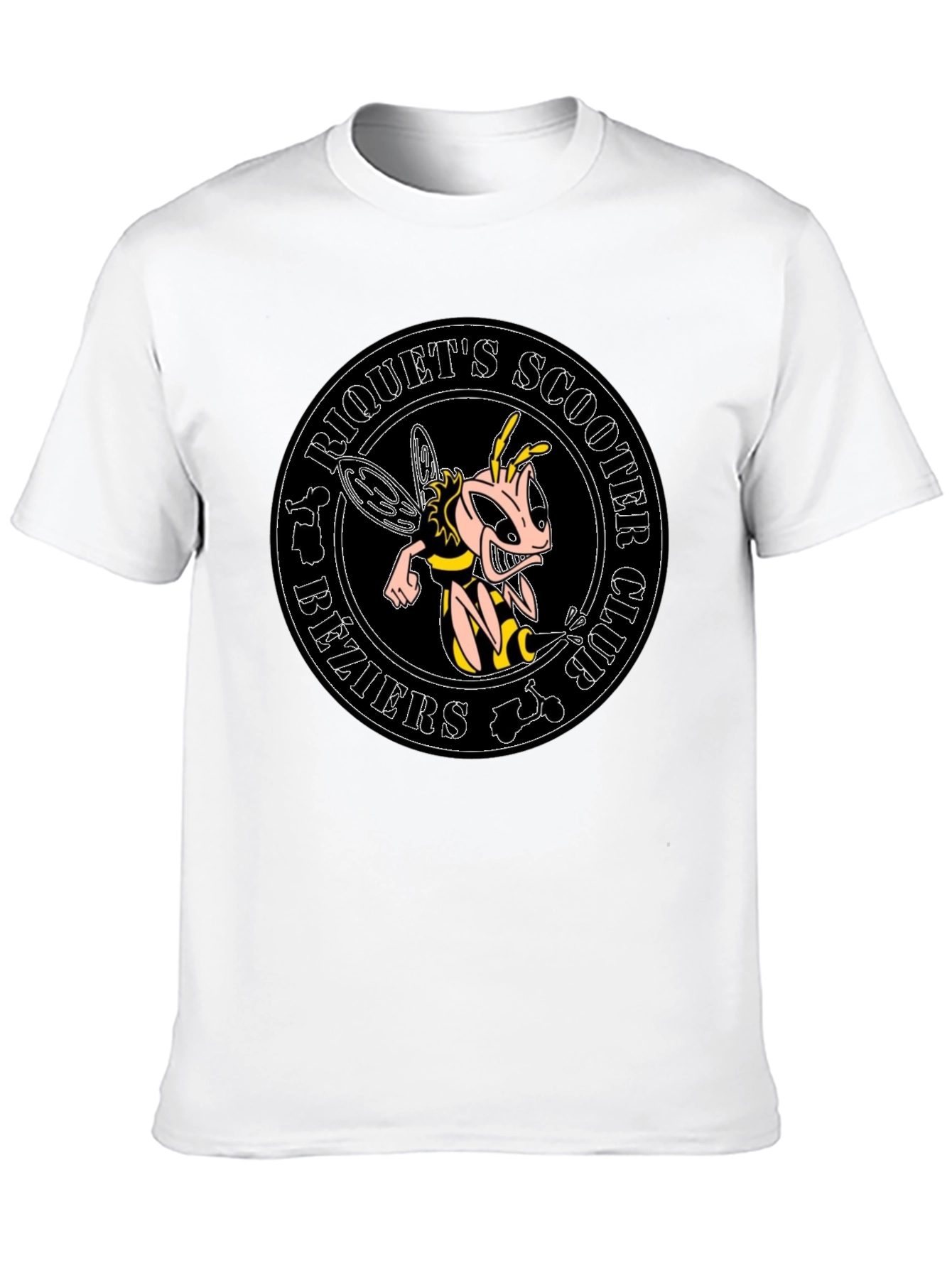 Riquets Scooter Club Bee Graphic Black T-Shirt