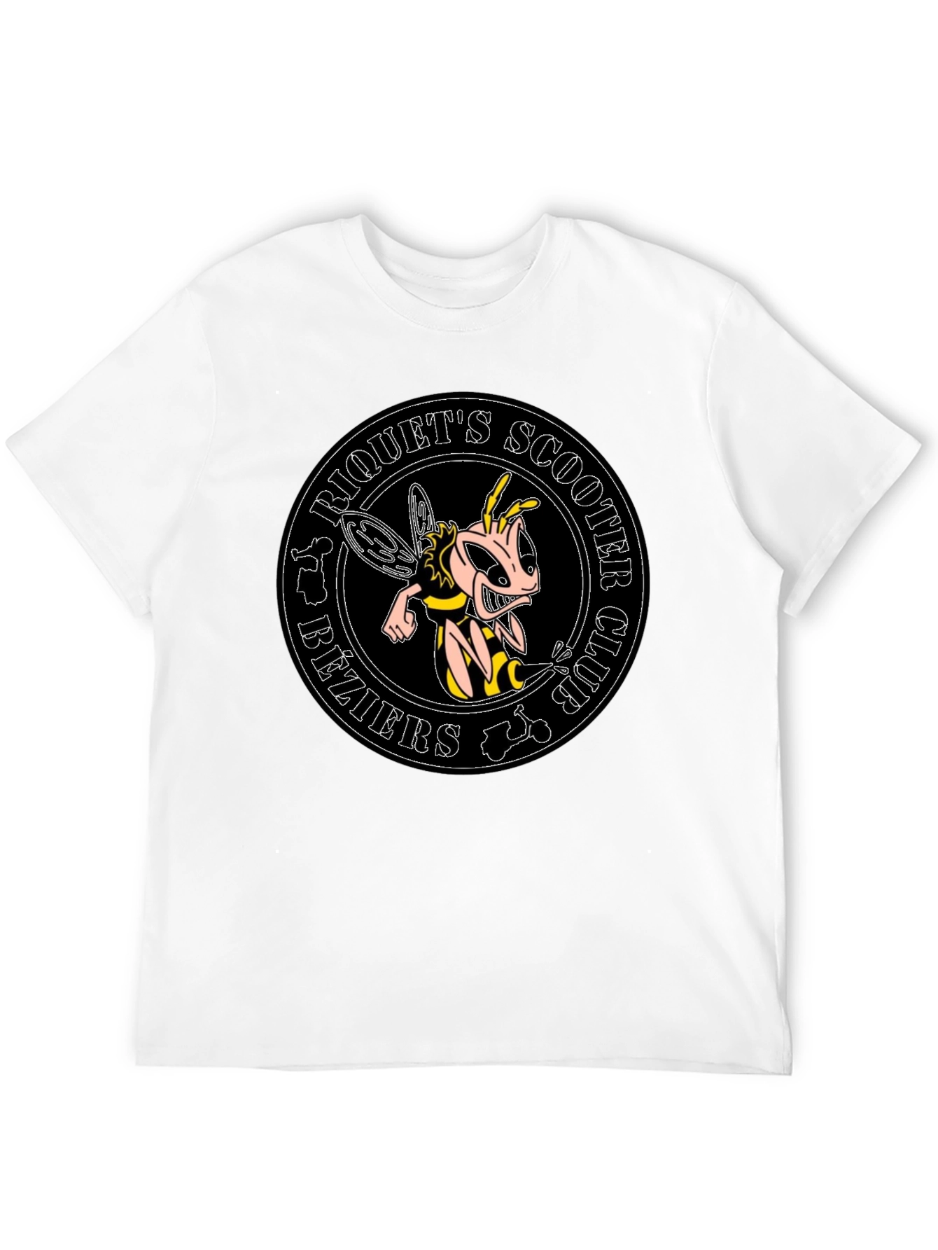 Riquets Scooter Club Bee Graphic Black T-Shirt