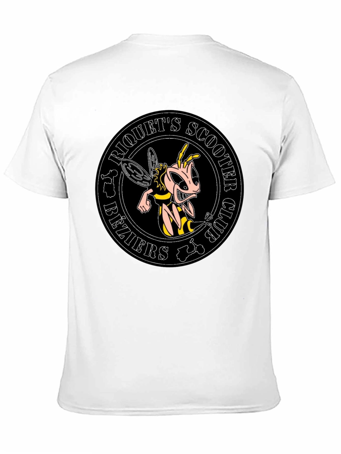 Riquets Scooter Club Bee Graphic Black T-Shirt