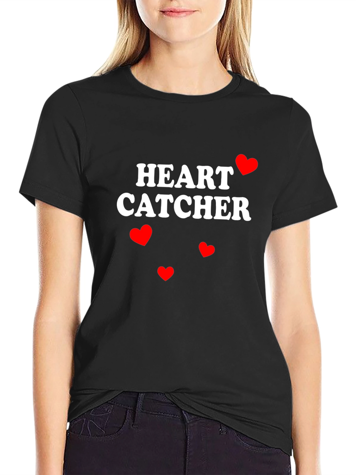 Heart Catcher Graphic Tee - Valentines Day Ready