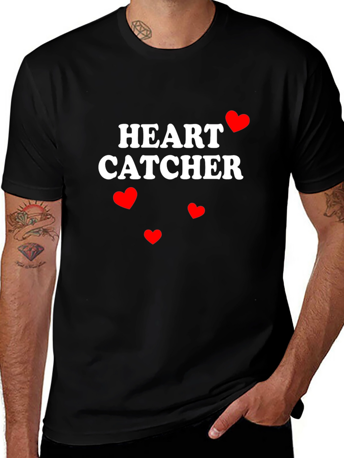 Heart Catcher Graphic Tee - Valentines Day Ready