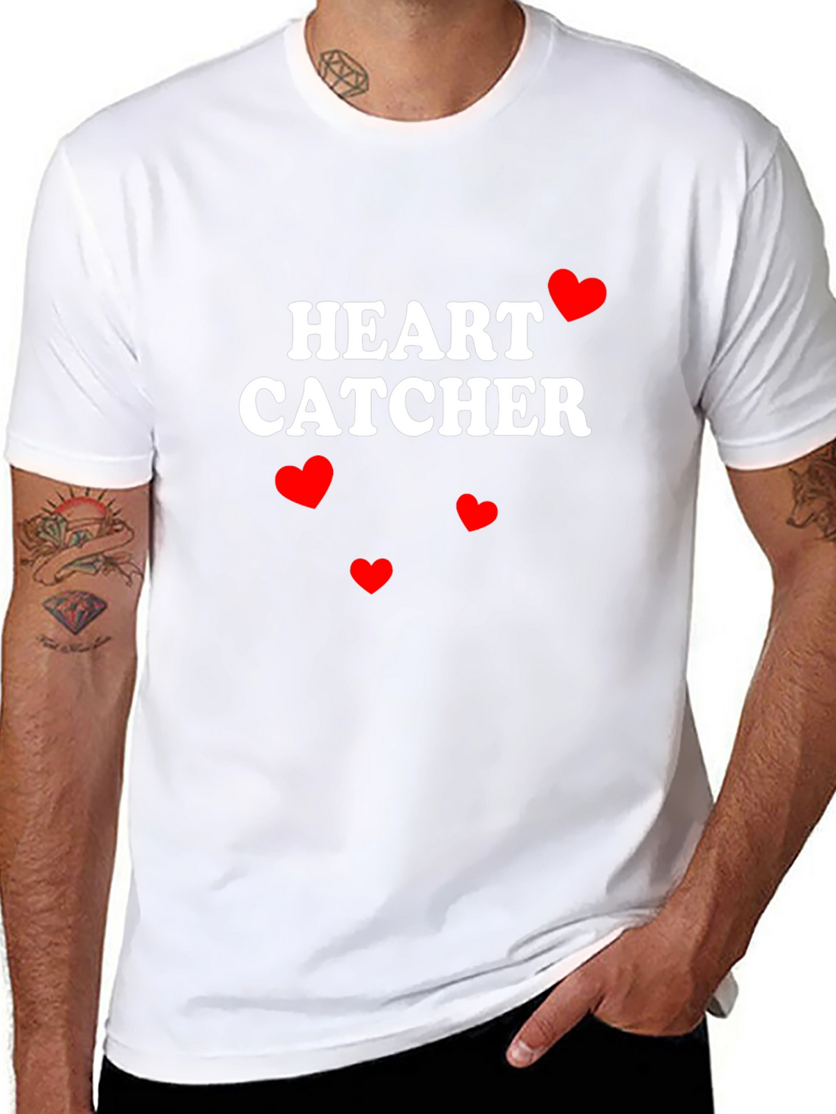 Heart Catcher Graphic Tee - Valentines Day Ready
