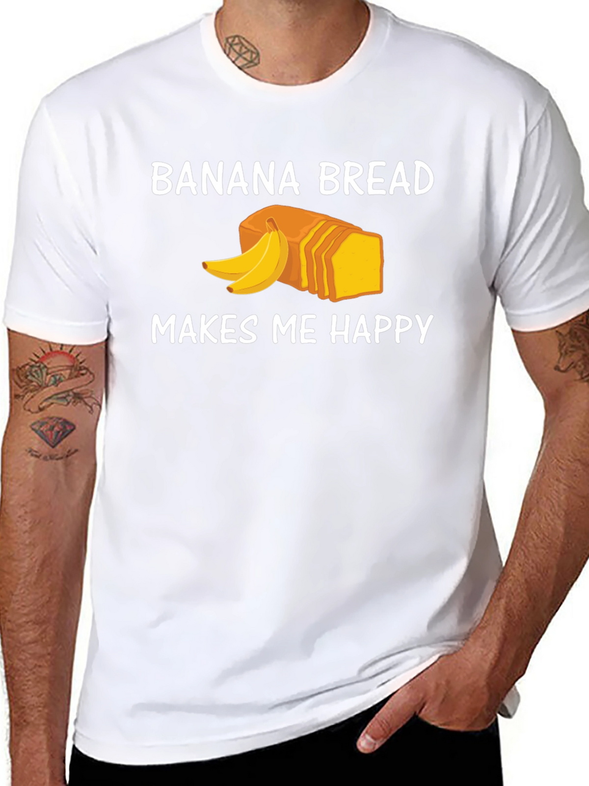 Banana Bread Makes Me Happy T-Shirt