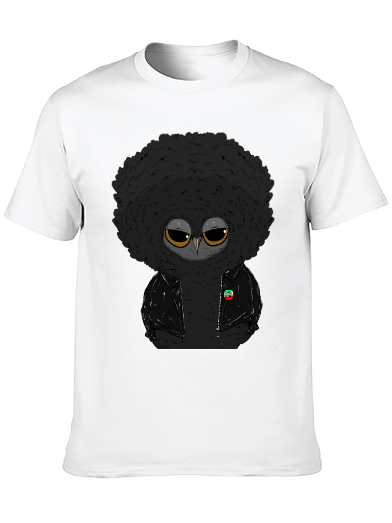 Funky Afro Owl T-Shirt - Cool & Unique Design