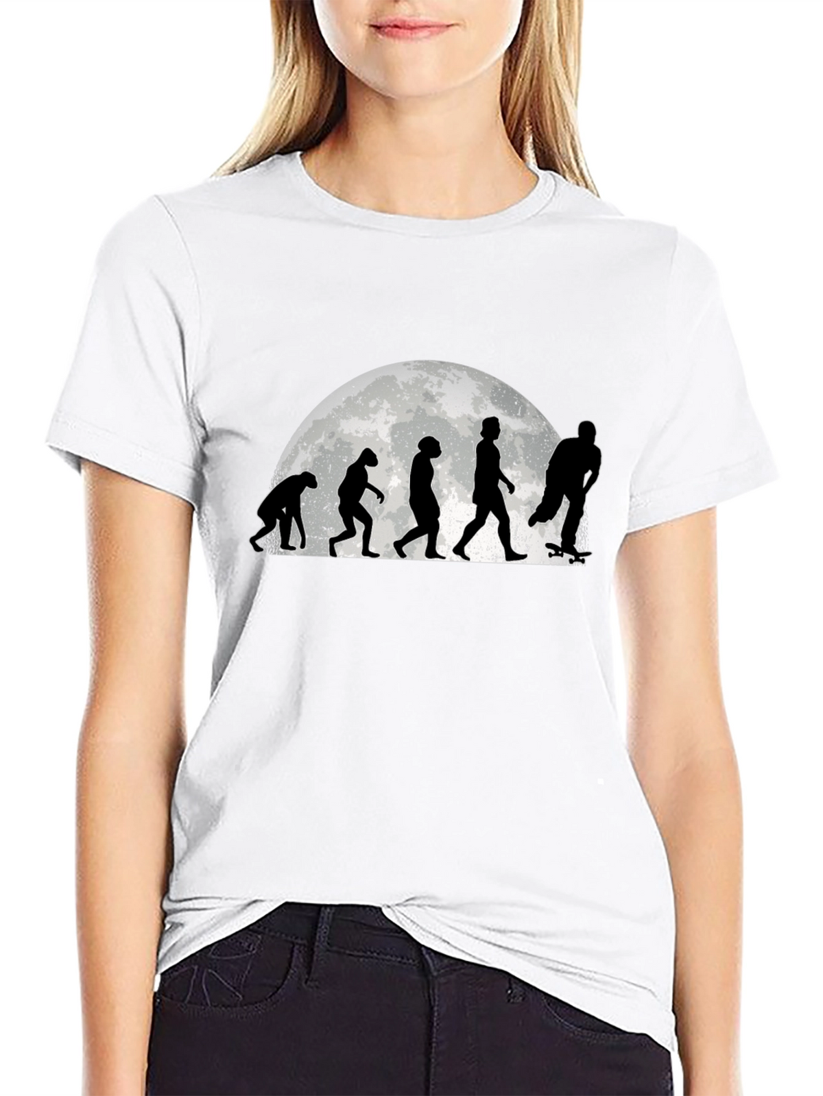 Evolution of Skateboarding Graphic Tee - Black