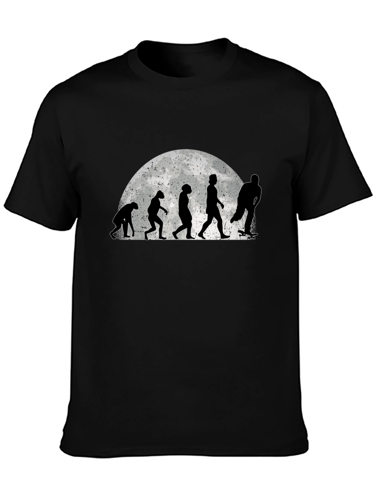 Evolution of Skateboarding Graphic Tee - Black