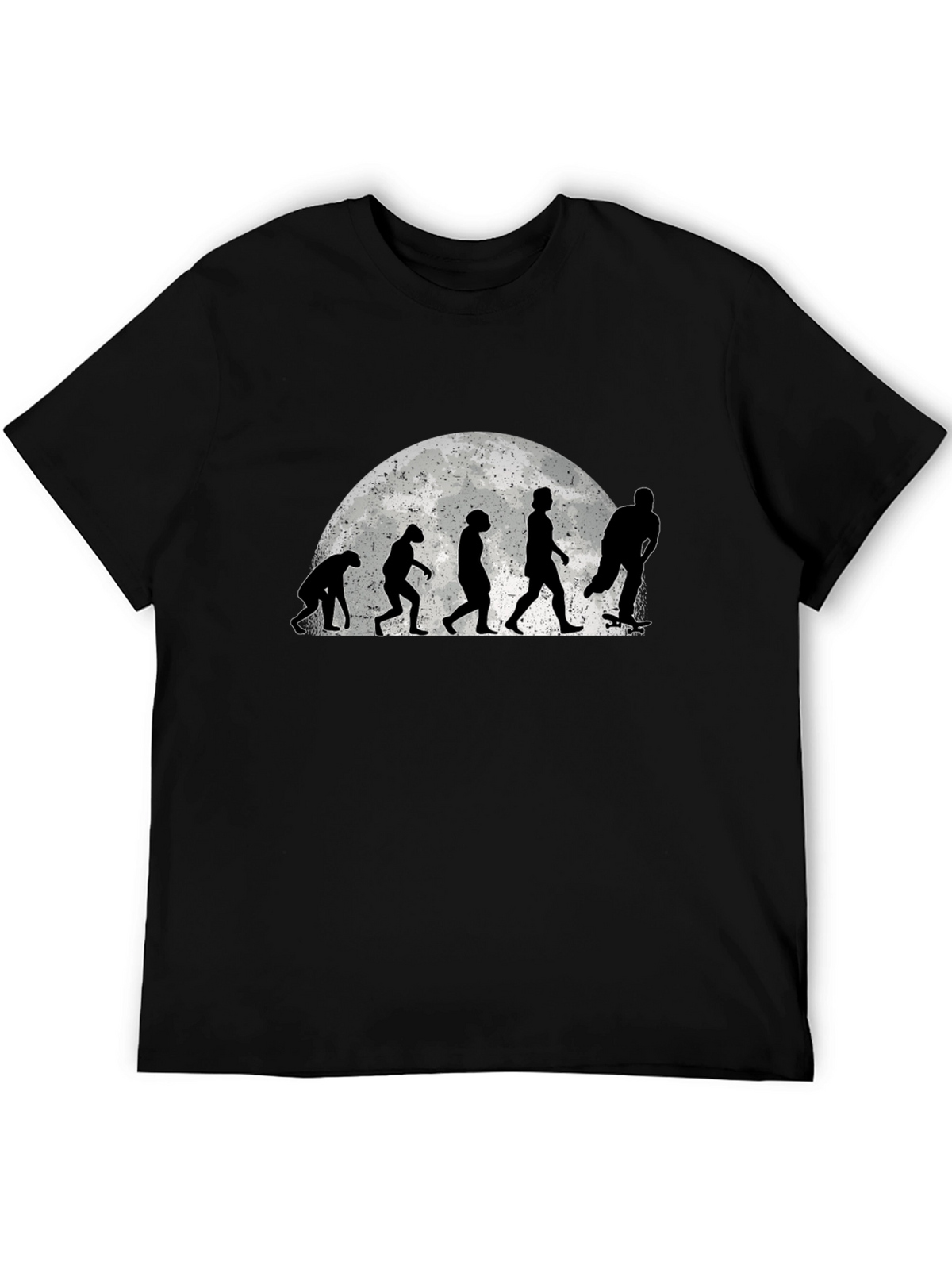 Evolution of Skateboarding Graphic Tee - Black