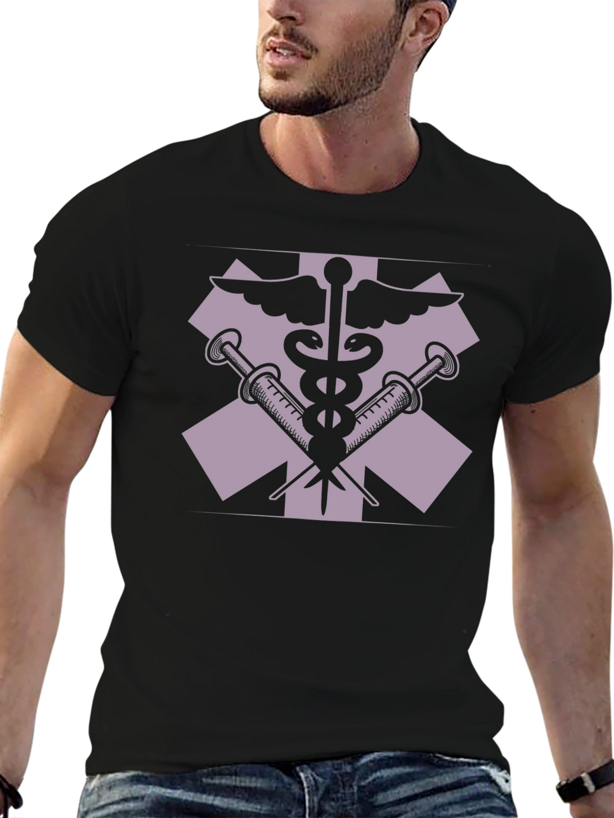 Medical Symbol T-Shirt - EMT Paramedic Design
