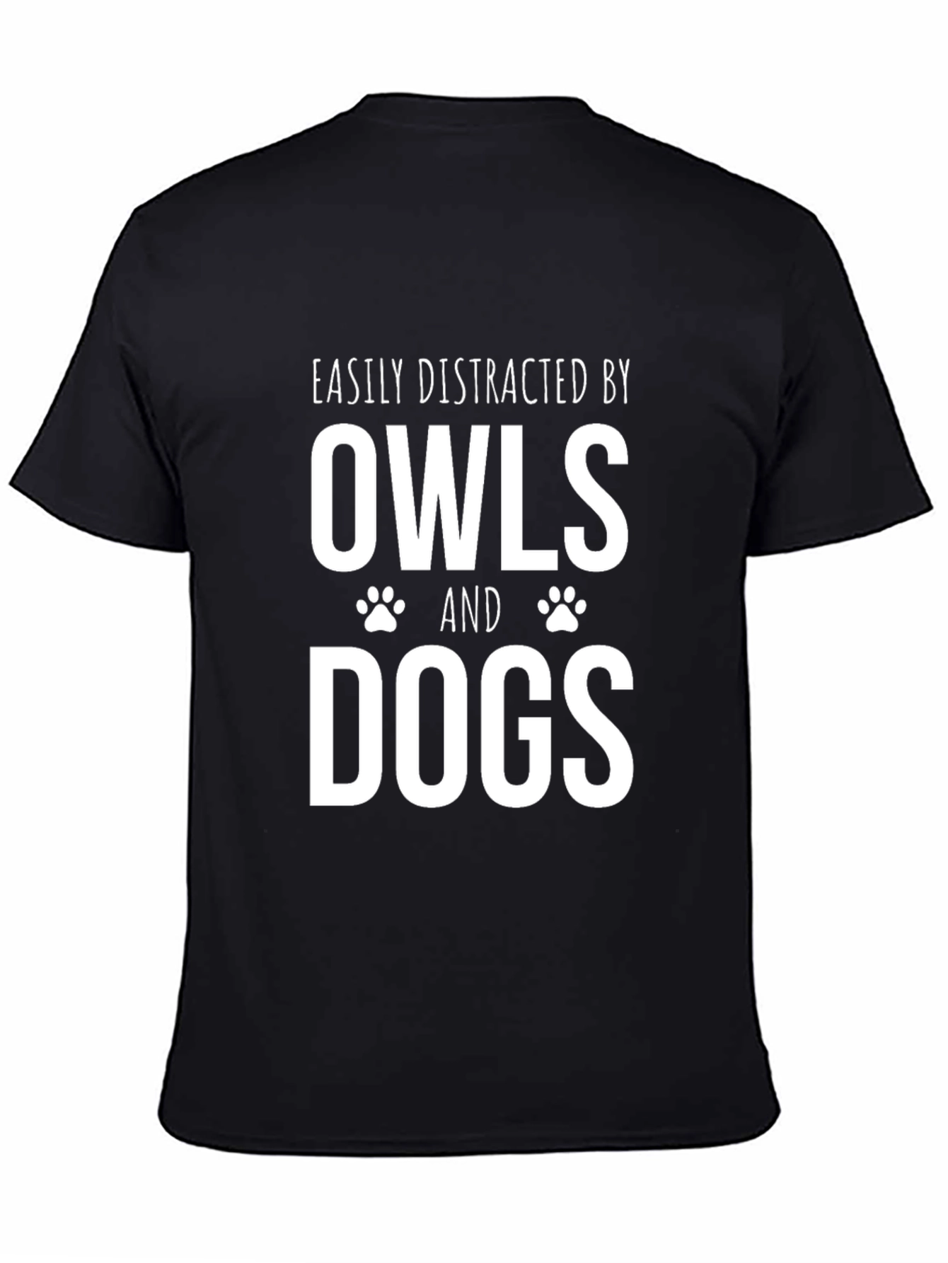 Easily Distracted by Owls and Dogs T-Shirt
