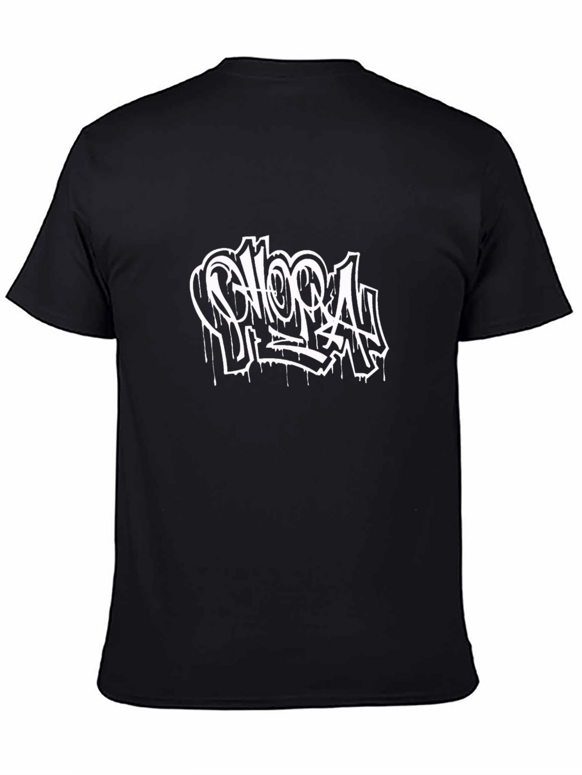 Graffiti Style Graphic Black T-Shirt