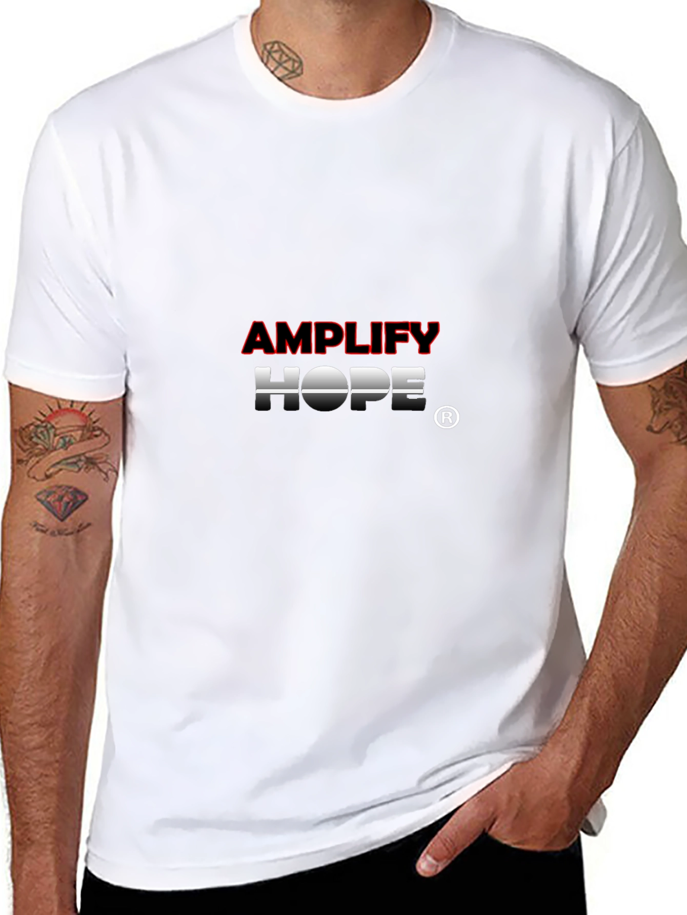 Amplify Hope Black Graphic T-Shirt