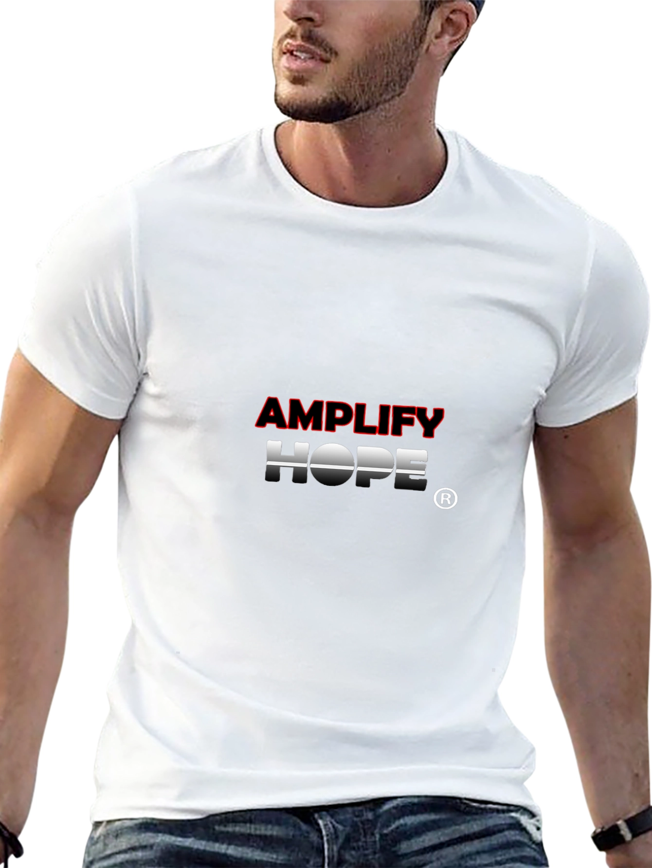 Amplify Hope Black Graphic T-Shirt