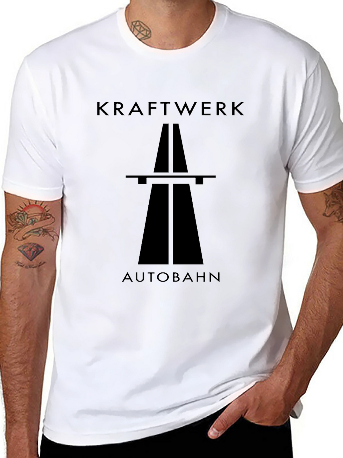 Kraftwerk Autobahn Black T-Shirt - Classic Album Cover