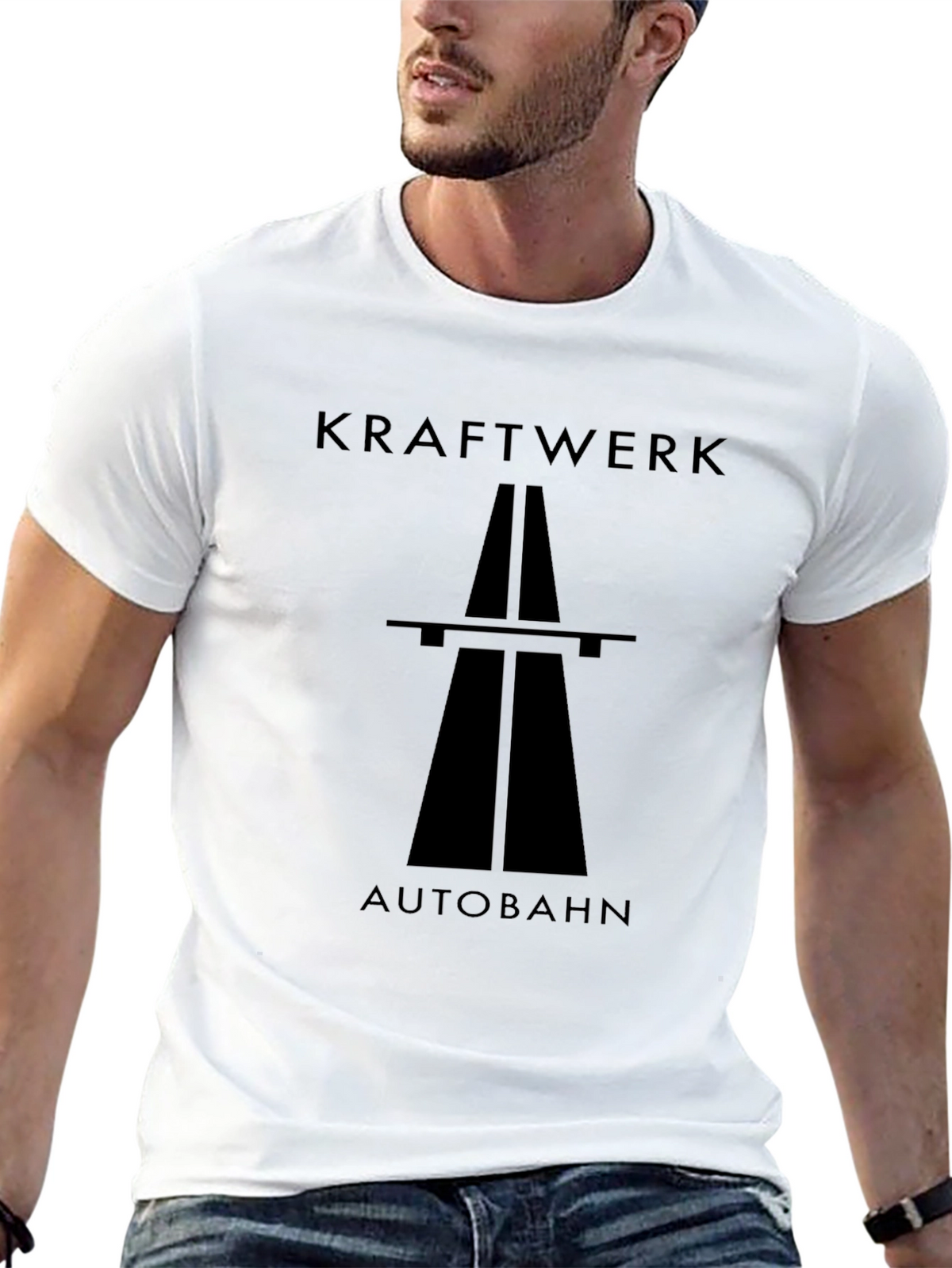 Kraftwerk Autobahn Black T-Shirt - Classic Album Cover