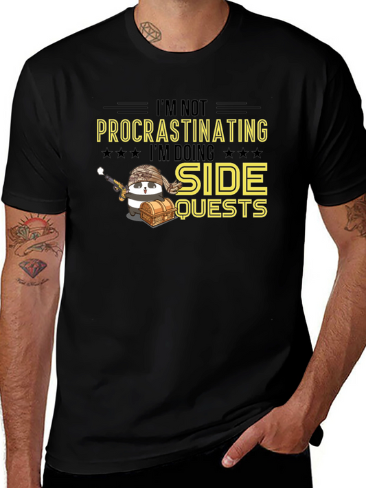 Side Quests T-Shirt - Procrastination Funny Tee