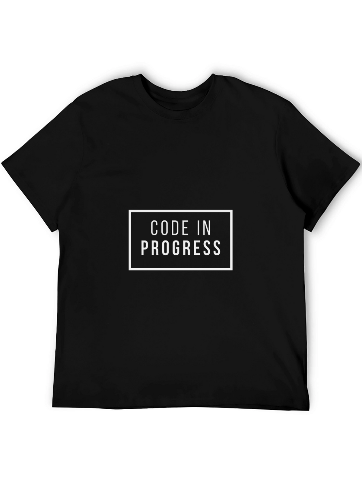 Code In Progress Black T-Shirt