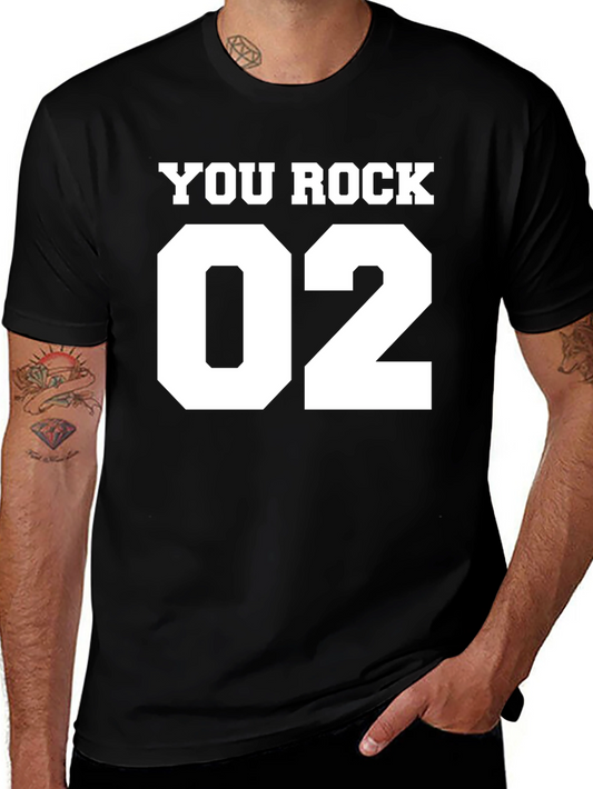 You Rock 02 Graphic T-Shirt - Black