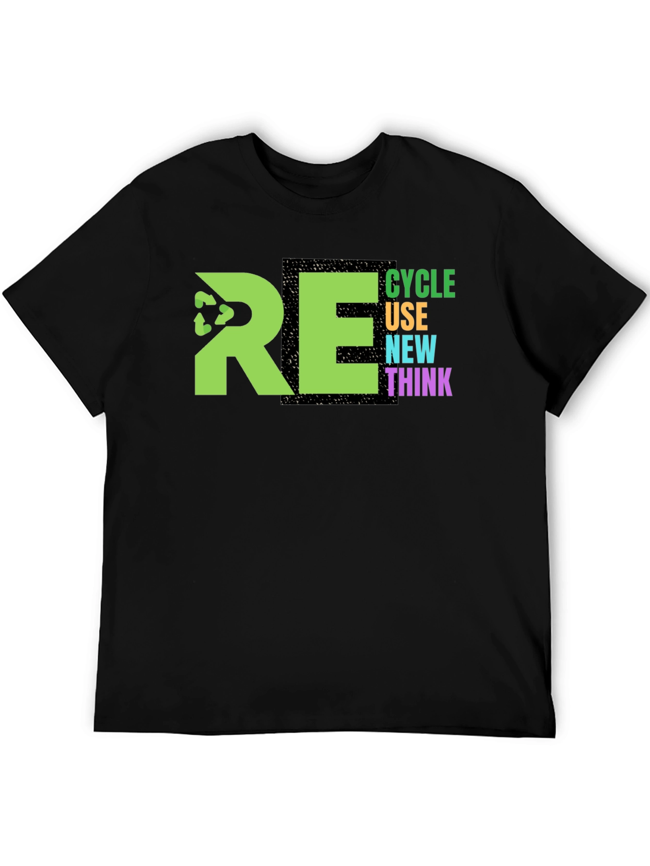 Eco-Friendly RE Graphic Print T-Shirt