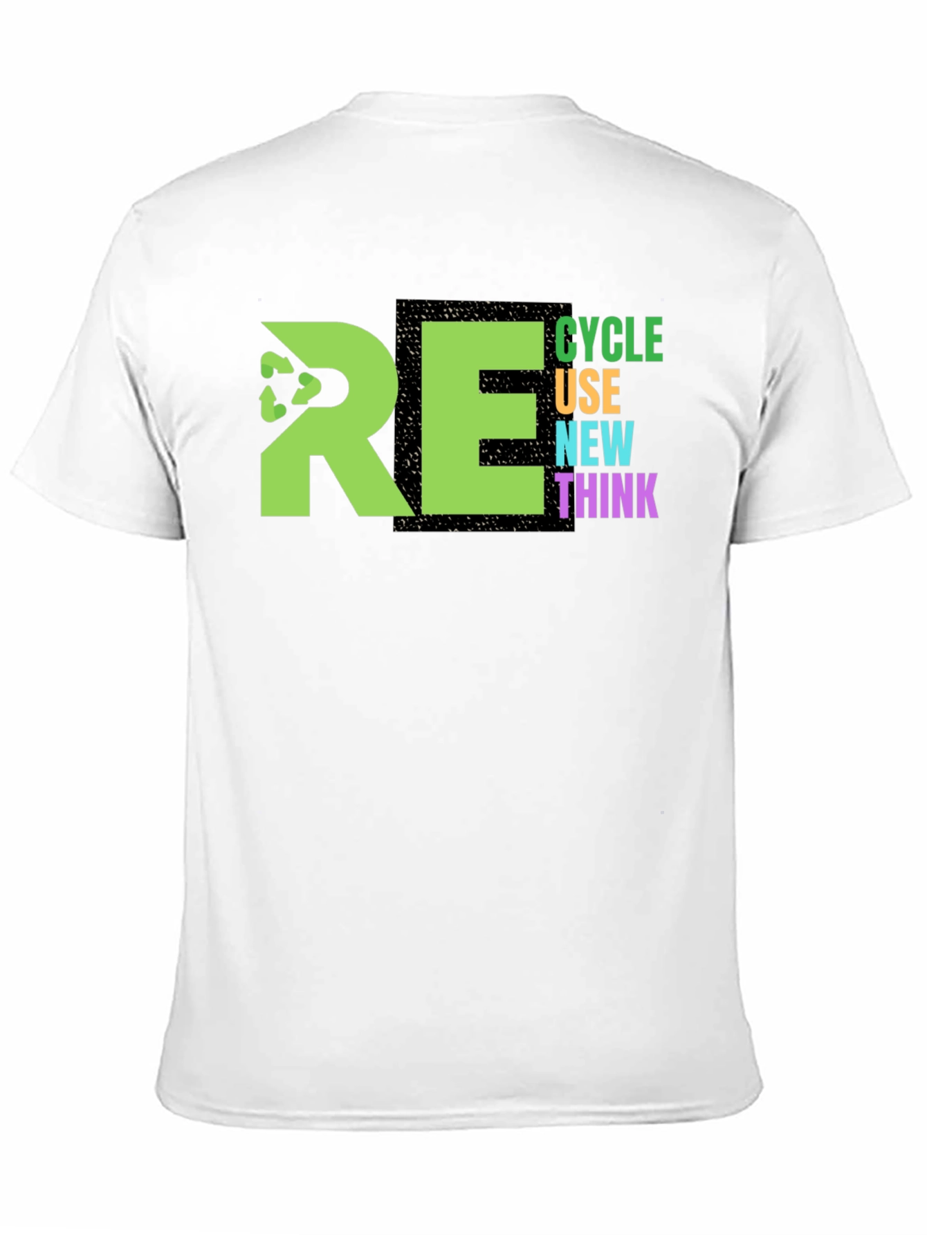 Eco-Friendly RE Graphic Print T-Shirt