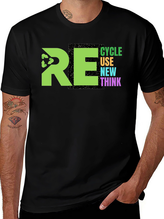 Eco-Friendly RE Graphic Print T-Shirt