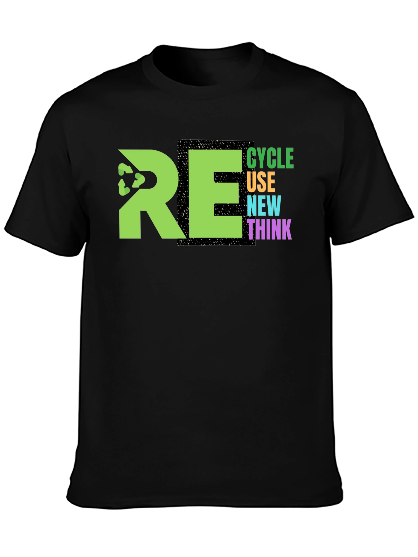 Eco-Friendly RE Graphic Print T-Shirt
