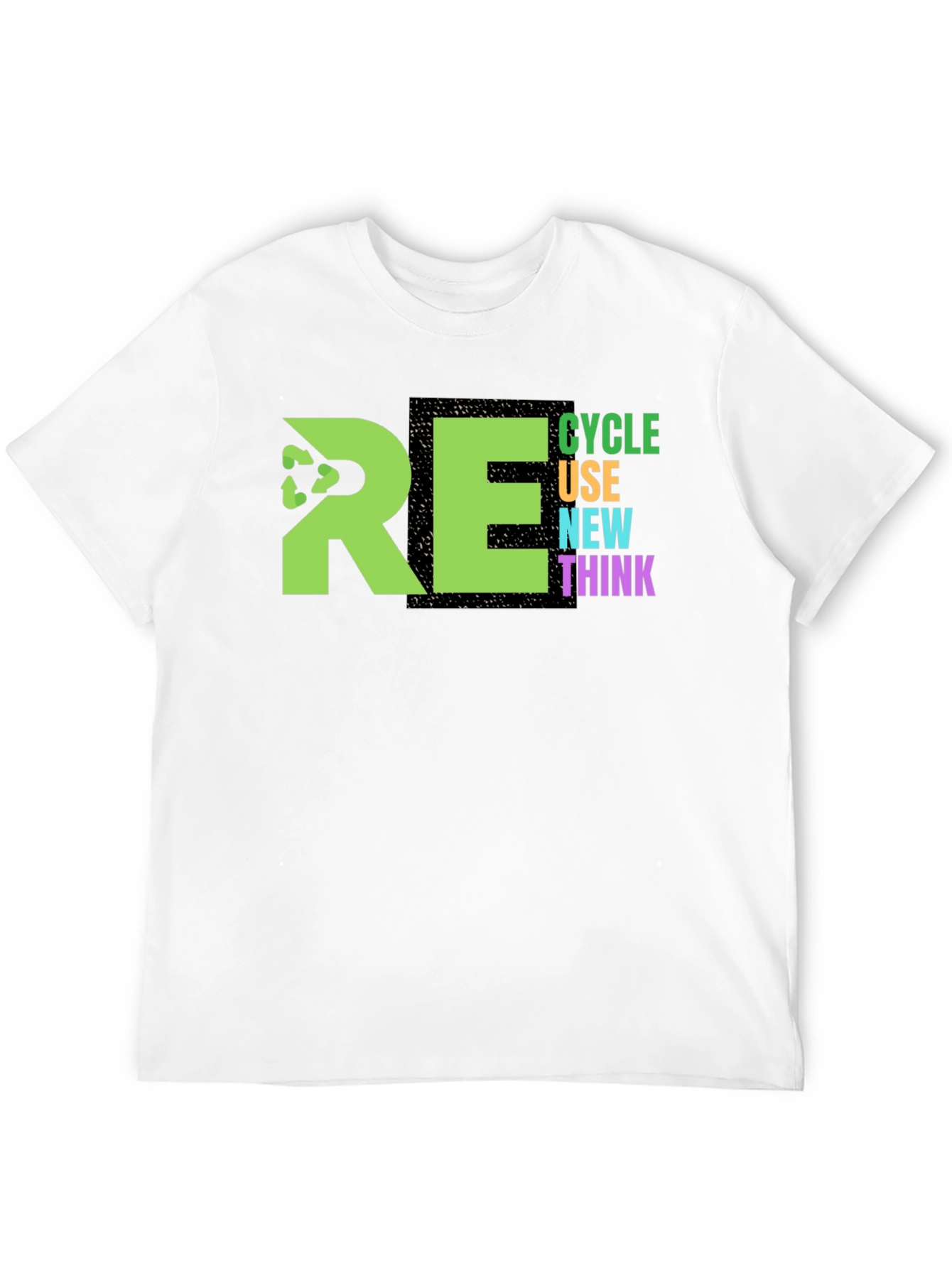 Eco-Friendly RE Graphic Print T-Shirt
