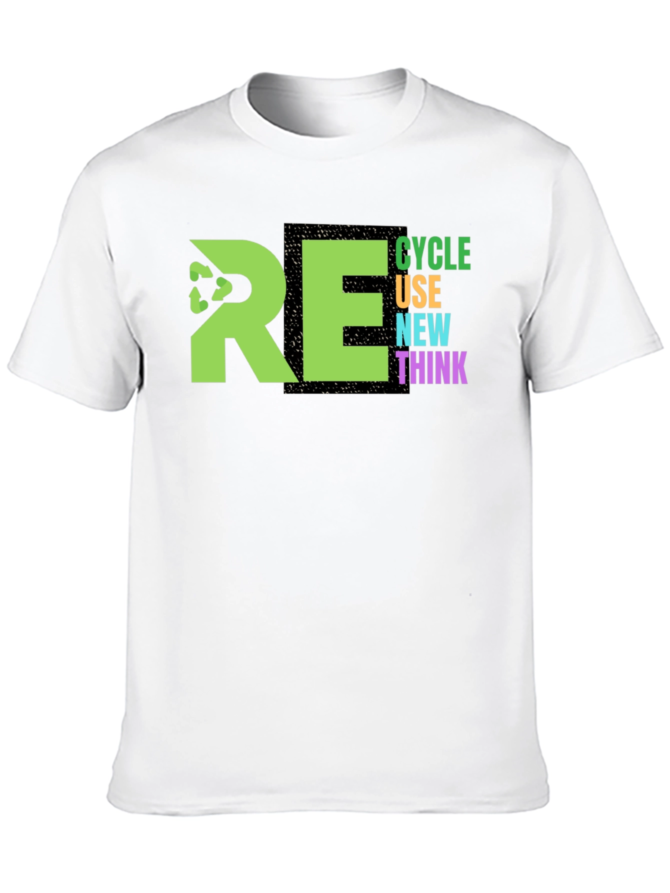 Eco-Friendly RE Graphic Print T-Shirt