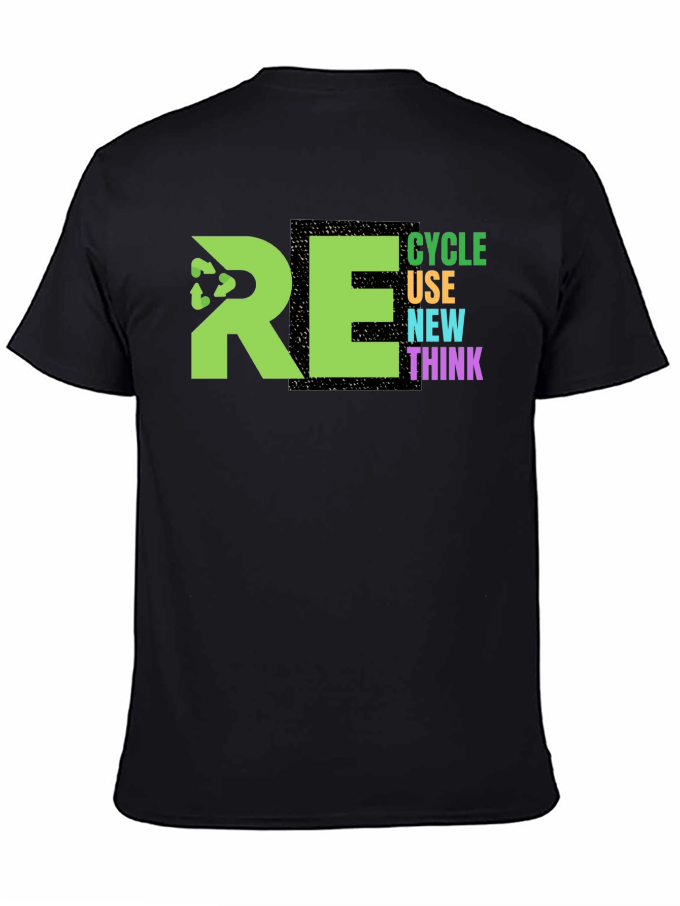 Eco-Friendly RE Graphic Print T-Shirt