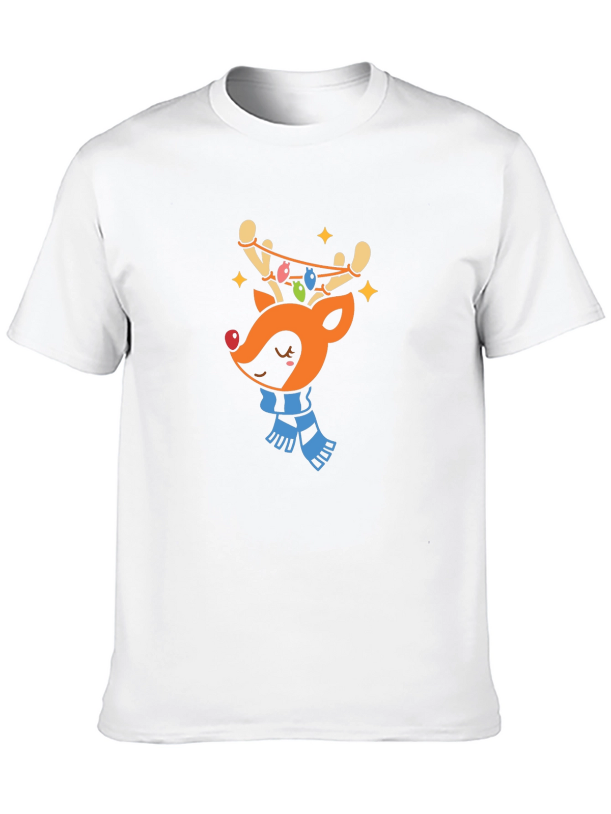 Festive Reindeer Graphic Tee - Holiday Cheer!