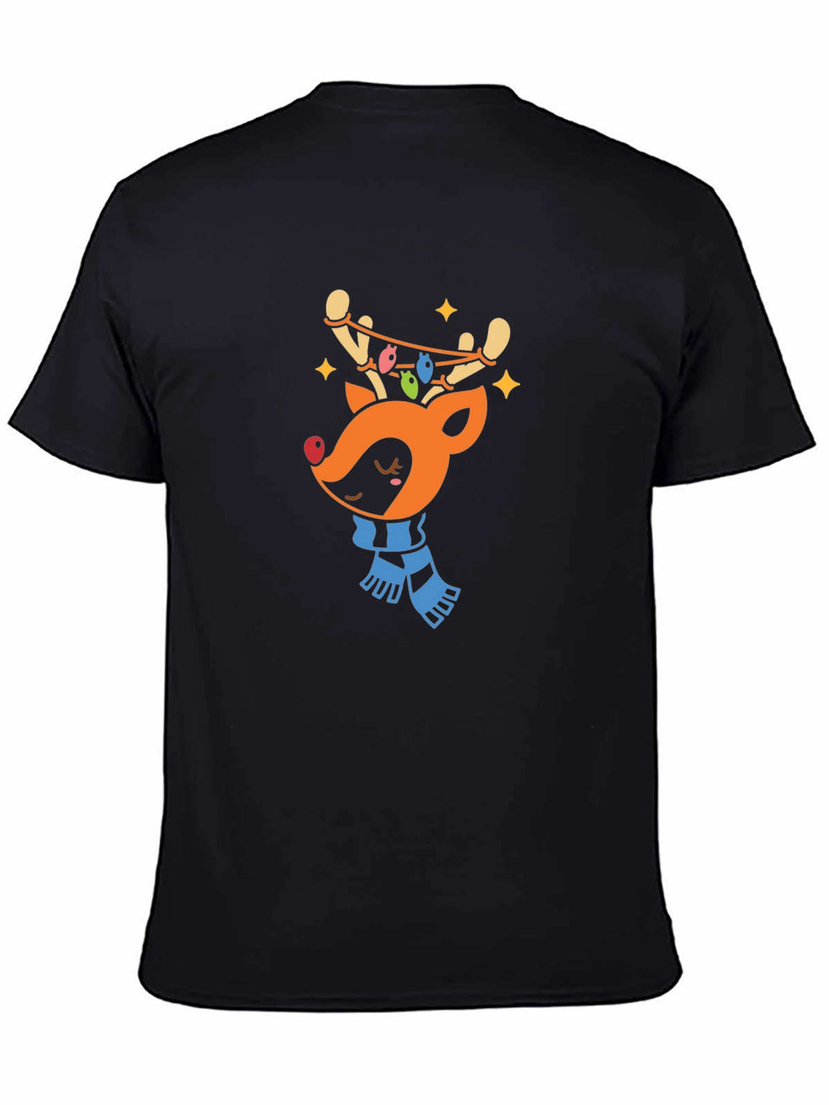 Festive Reindeer Graphic Tee - Holiday Cheer!