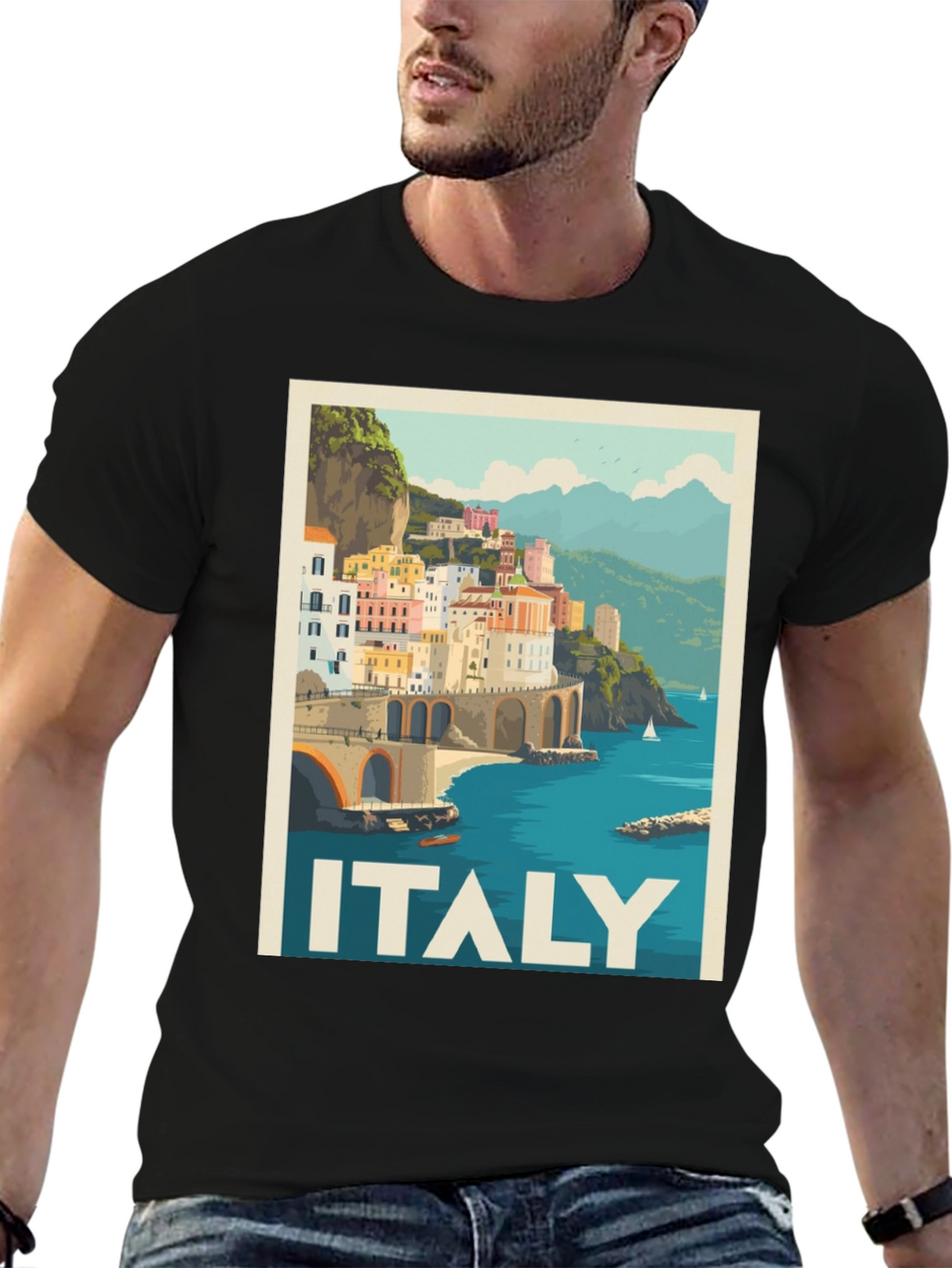 Italy Travel Poster T-Shirt