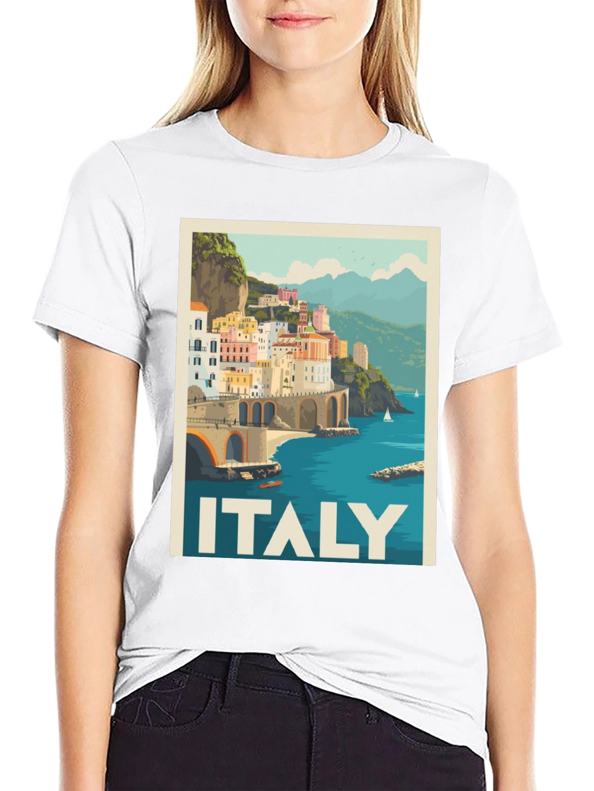 Italy Travel Poster T-Shirt