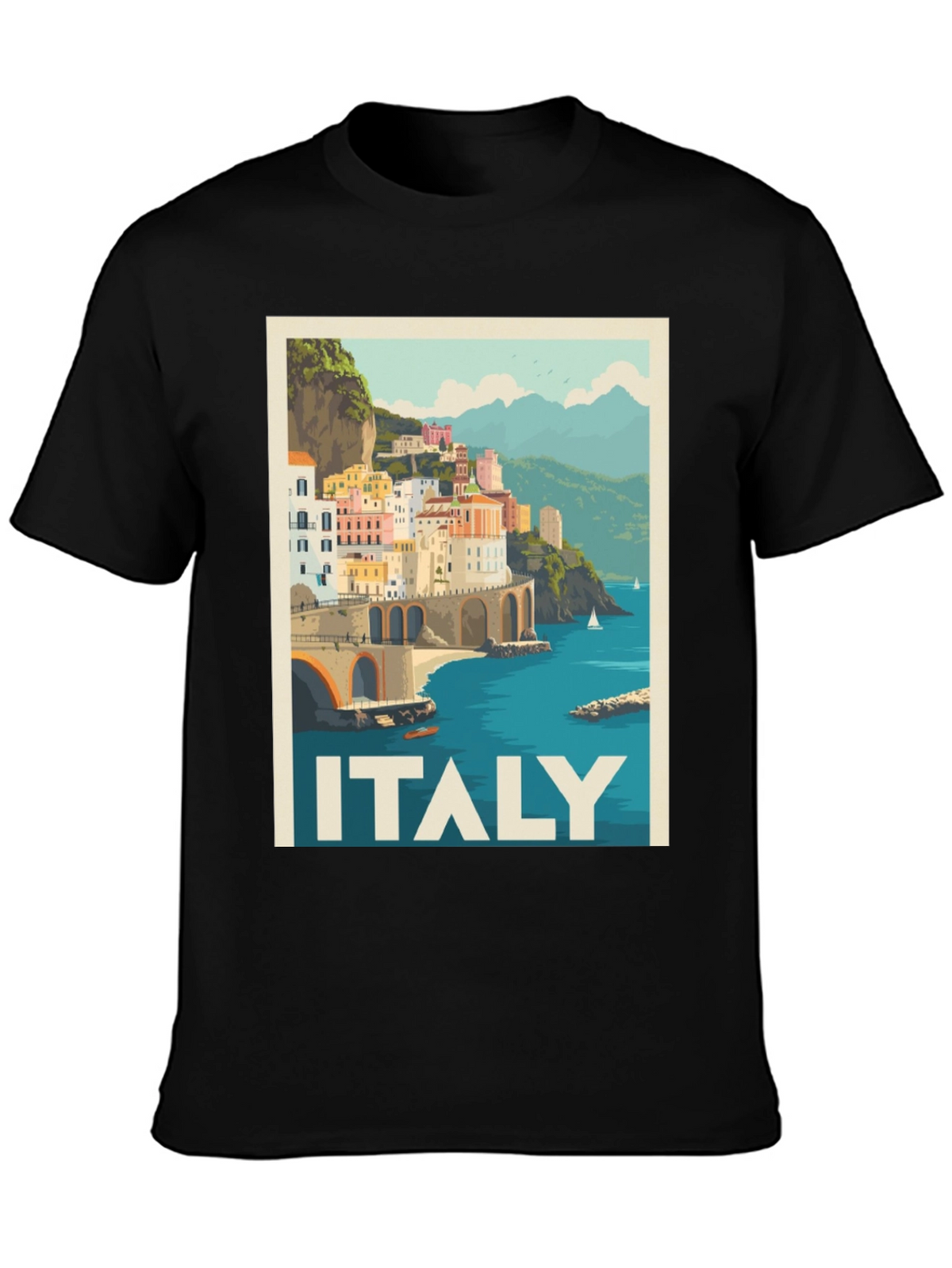 Italy Travel Poster T-Shirt