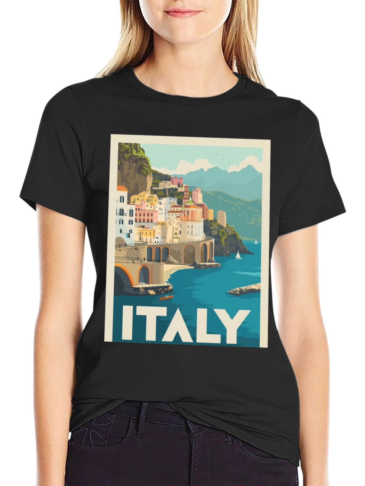 Italy Travel Poster T-Shirt