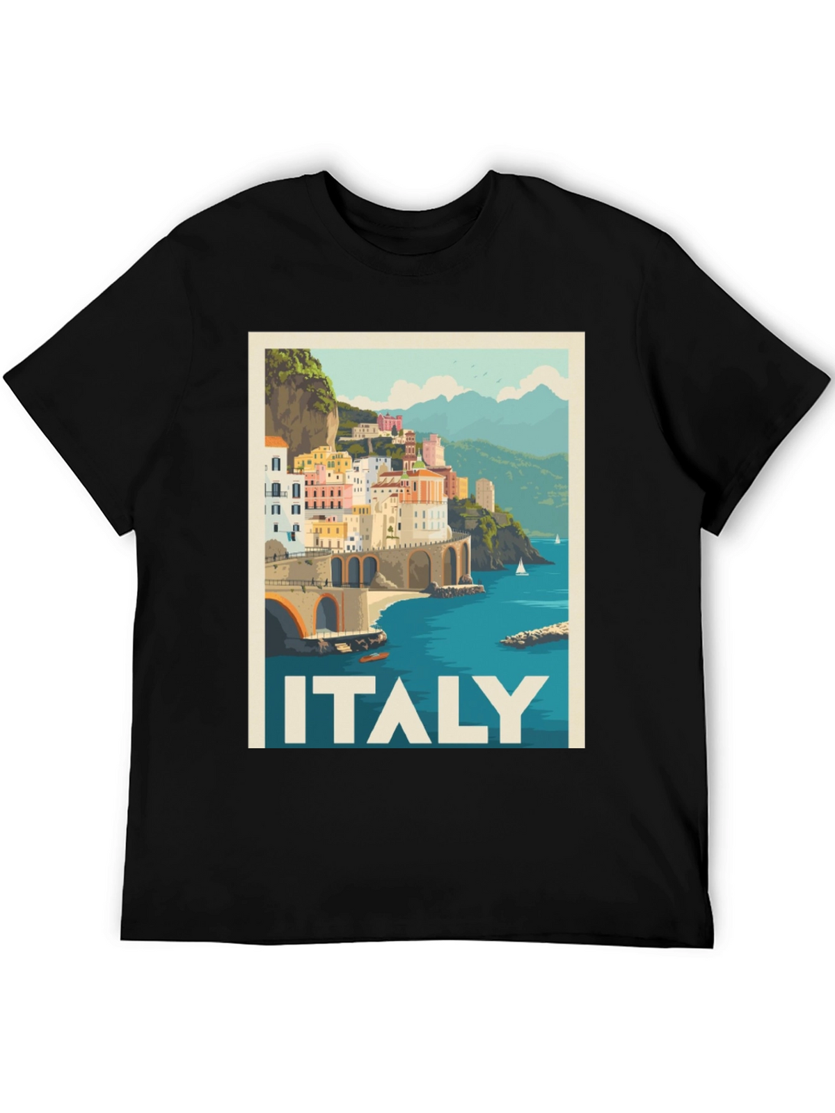 Italy Travel Poster T-Shirt