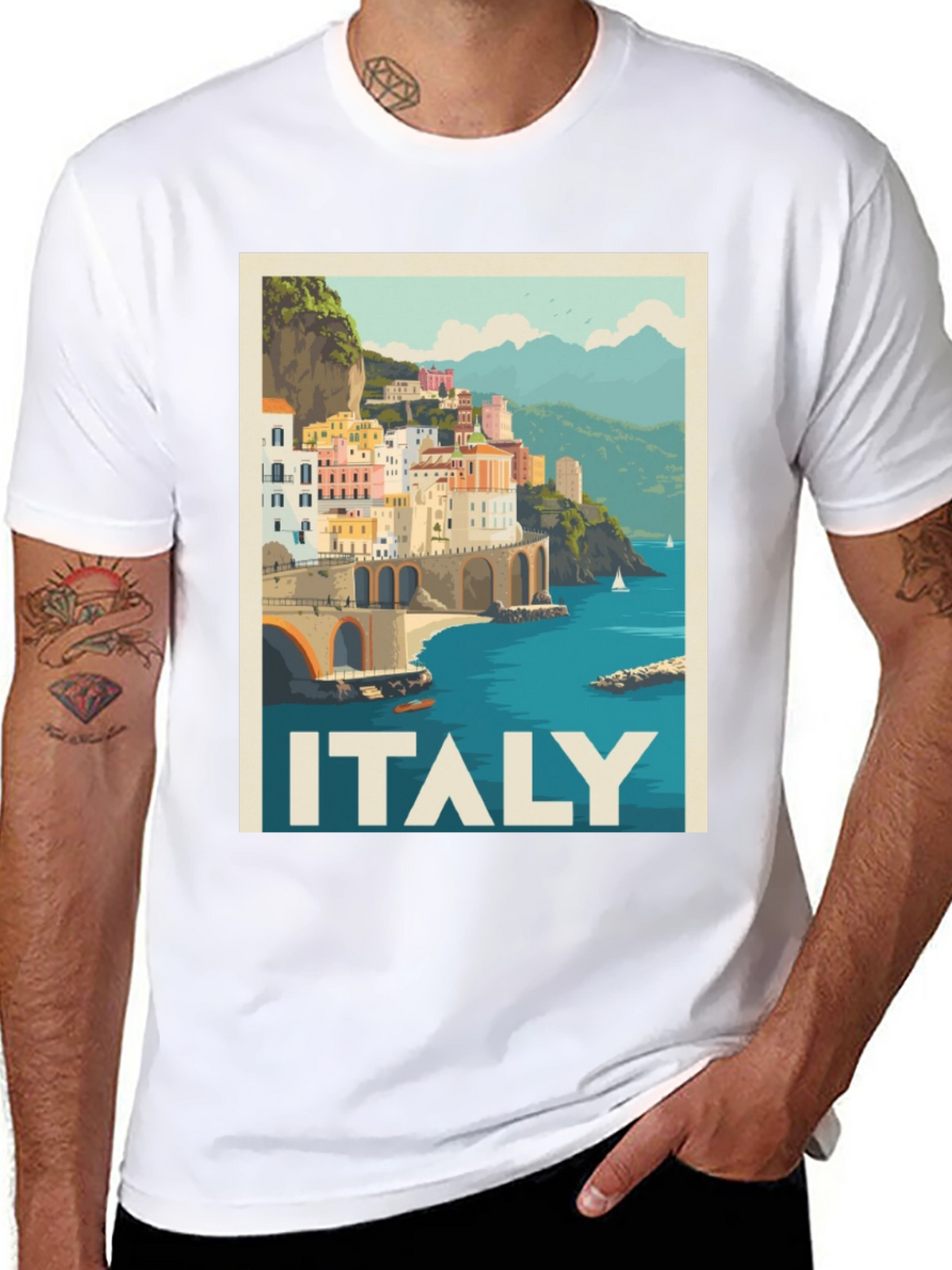 Italy Travel Poster T-Shirt