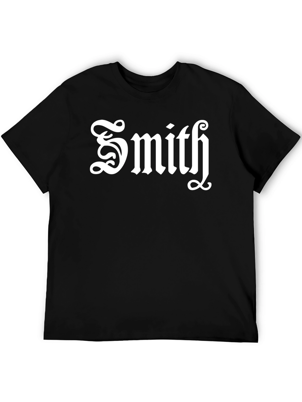 Smith T-Shirt Black Custom Surname Tee