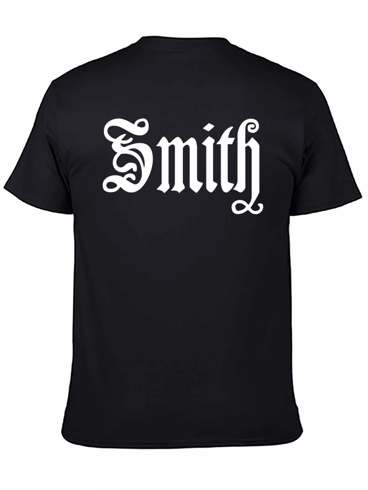 Smith T-Shirt Black Custom Surname Tee