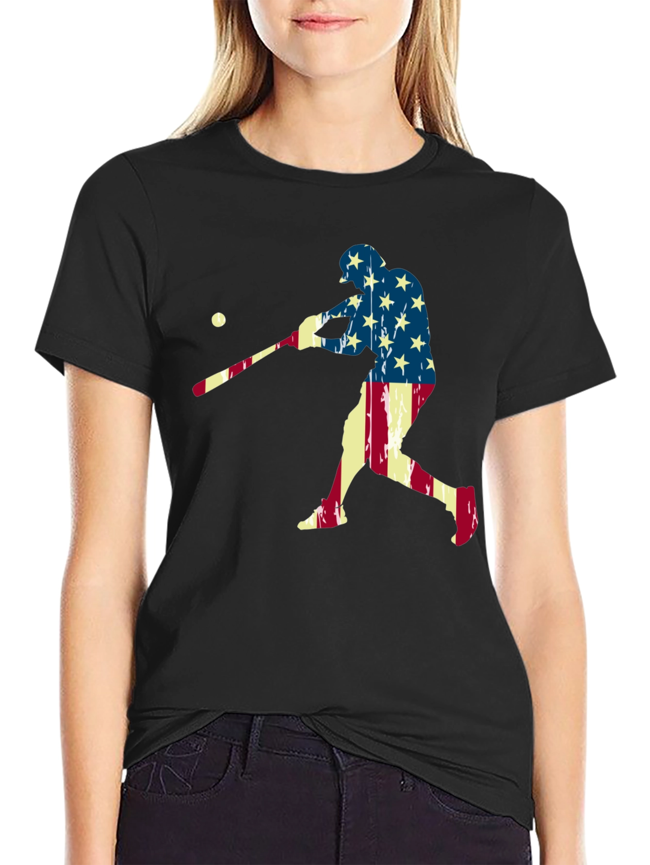 Baseball Patriotic T-Shirt