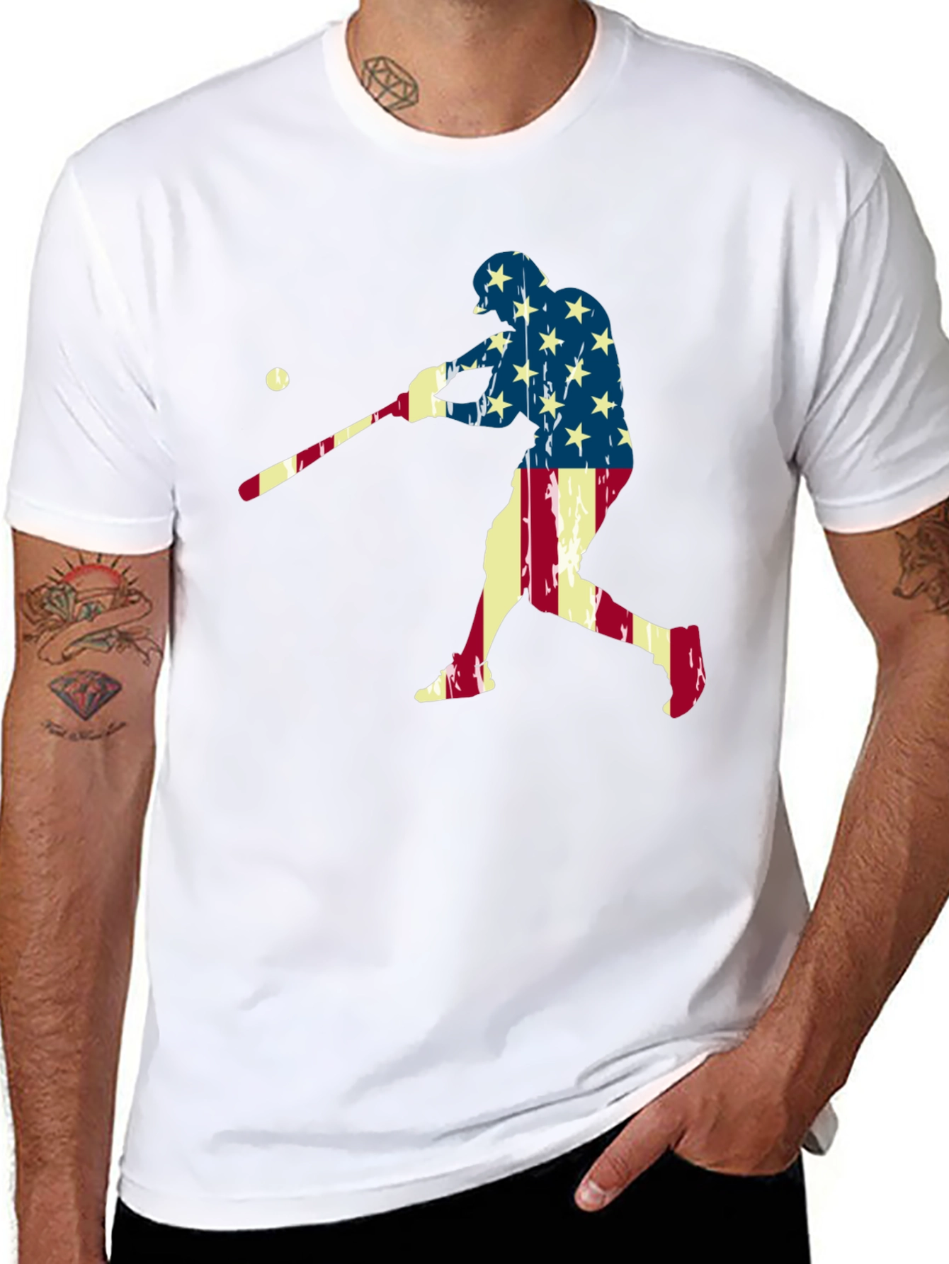 Baseball Patriotic T-Shirt