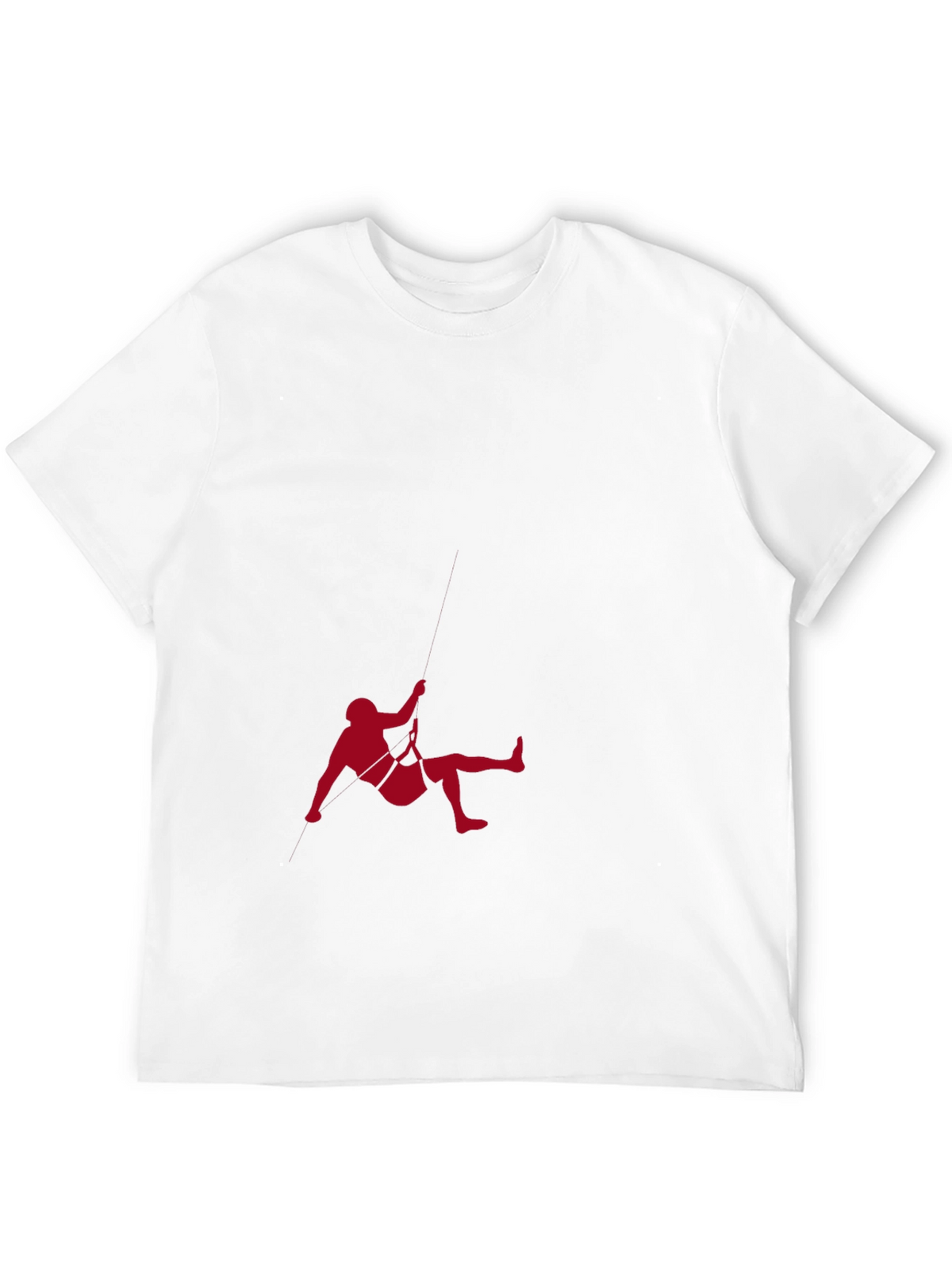 Black T-Shirt with Climbing Graphic