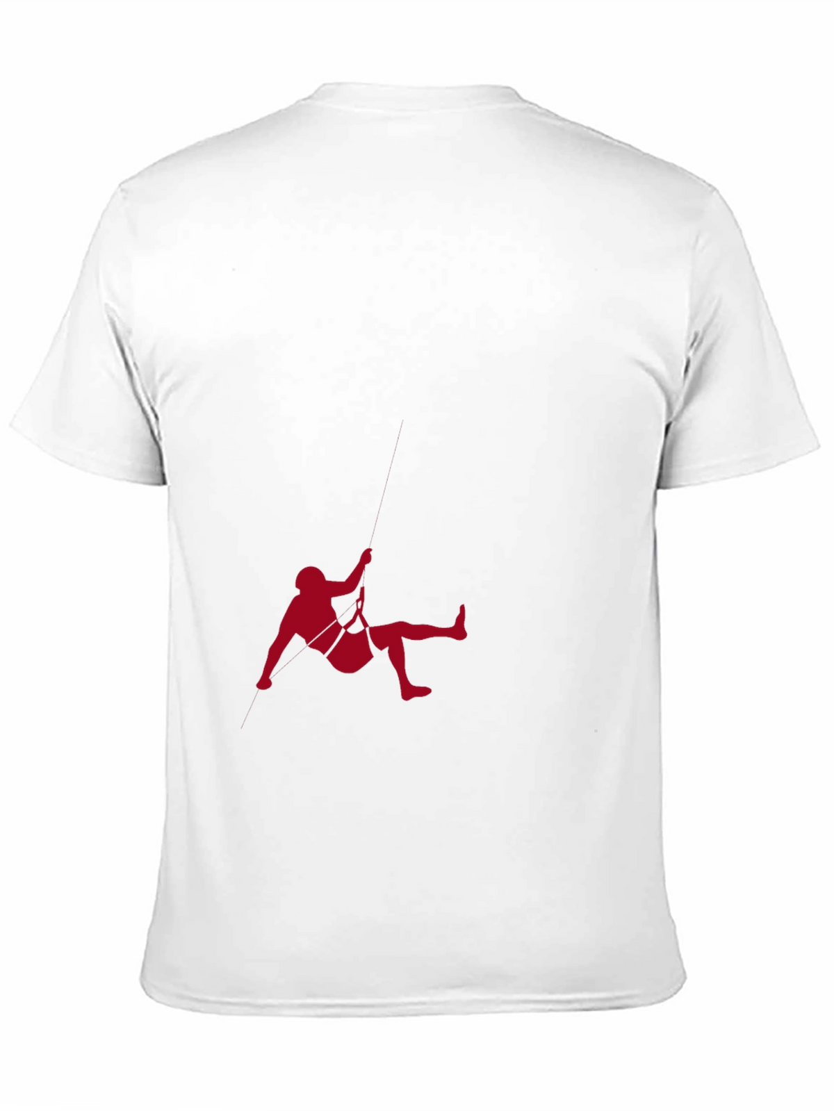 Black T-Shirt with Climbing Graphic