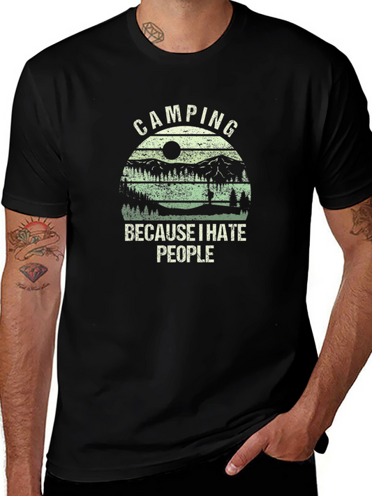 Camping Because I Hate People T-Shirt