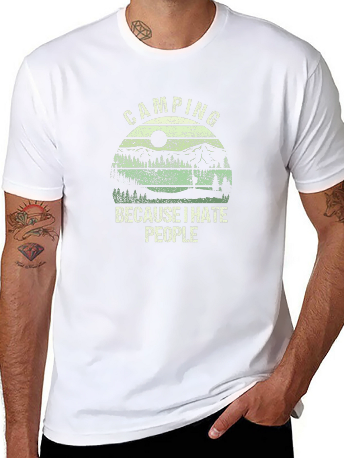 Camping Because I Hate People T-Shirt